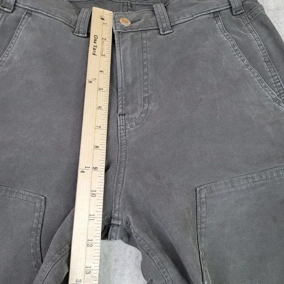 Abercrombie & Fitch Pants Mens Size 28x28 Moss Baggy Double Knee Canvas Workwear - Picture 10 of 13